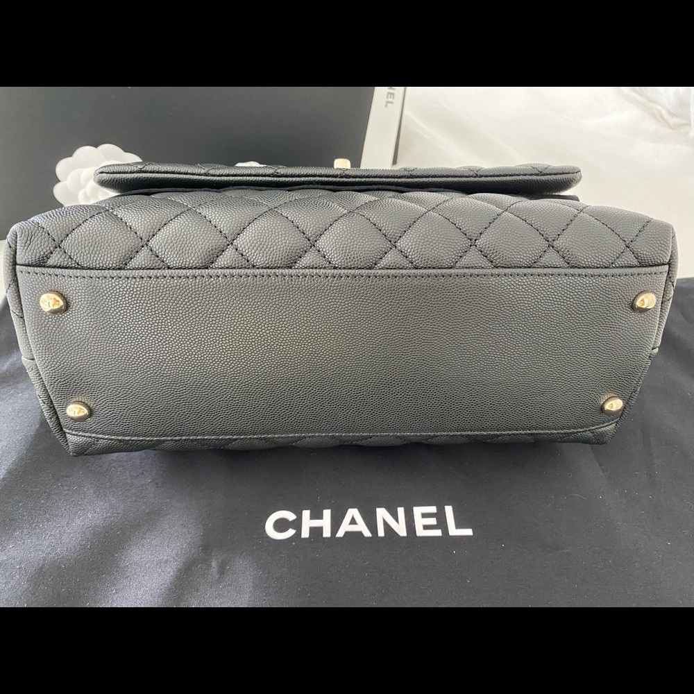 NWT RARE Small Coco Handle Black + Light Gold HW - Picture 6 of 16